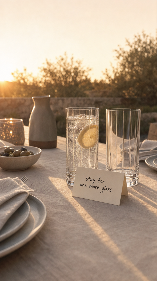 12. Stay for one more glass